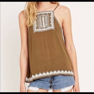 Urban Outfitters Olive green open back tank